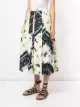 Erdem floral-print contrast skirt