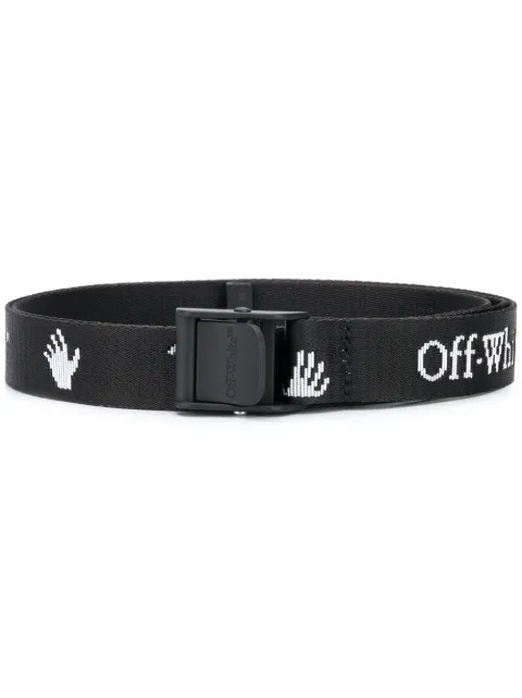 Click to view more detailed imagery on our partner's website Off-white Logo Industrial Woven Belt In Black