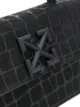 Off-White Jitney 1.4 crocodile-embossed leather bag
