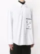 SOLID HOMME patch front cotton shirt
