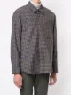 SOLID HOMME long sleeve plaid shirt