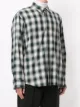 SOLID HOMME faded plaid shirt