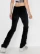 Danielle Guizio ruched-detailing velvet-effect leggings