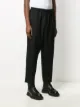 Jil Sander flat front drawstring trousers