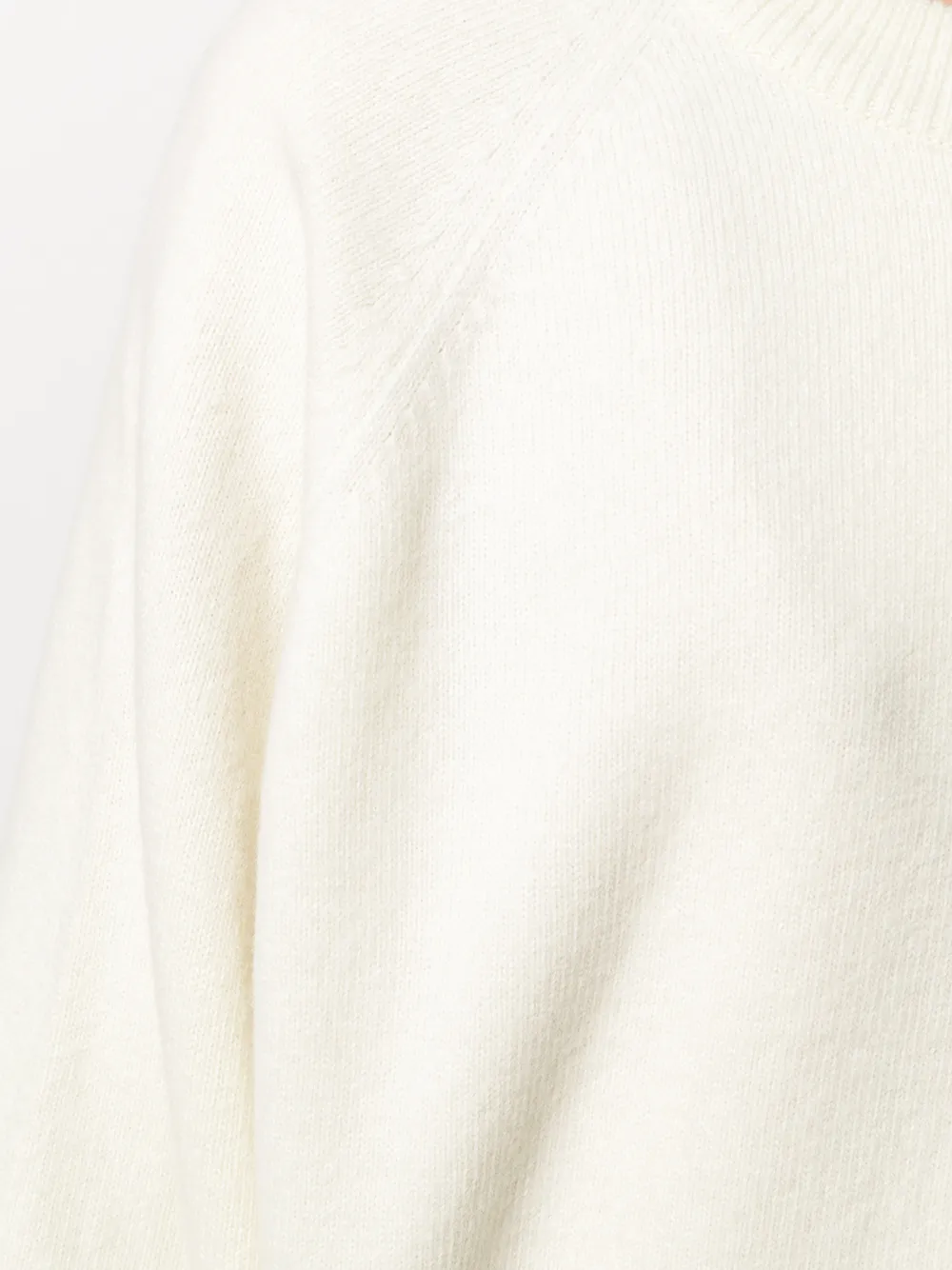 Jil Sander high low Hem Knitted Sweater Farfetch Jil Sander high low Hem Knitted Sweater Farfetch