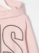 Msgm Kids logo print hoodie