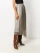 Isabel Marant Étoile Dolmenae metallic pleated skirt