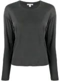 James Perse long-sleeve fitted top - Black