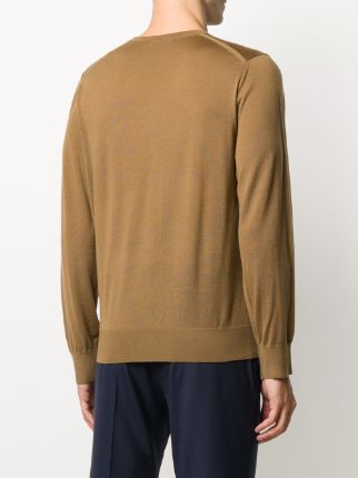 fine knit round neck jumper展示图