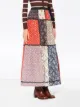 Miu Miu panelled floral skirt