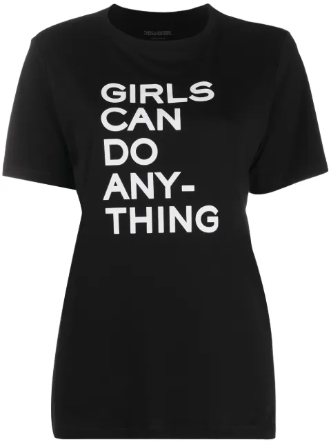Zadig&Voltaire slogan print round neck T-shirt