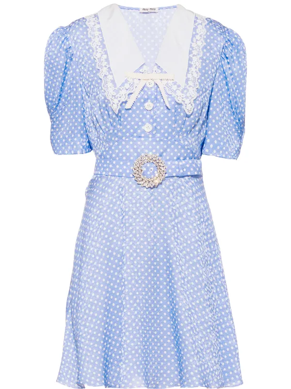 miu miu blue dress
