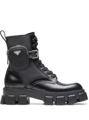 mens prada boots with pouch