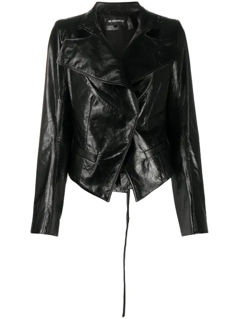 ann demeulemeester leather jacket