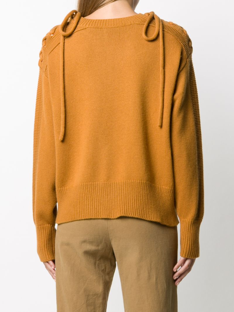 SEE BY CHLOÉ SHOULDER TIE-FASTENED JUMPER