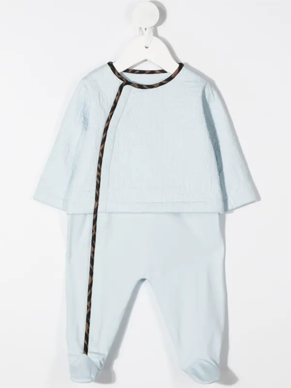 Fendi Kids FF-trim three-piece Set | Blue | FARFETCH ZA