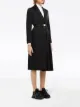 Prada pleat-detail single-breasted coat
