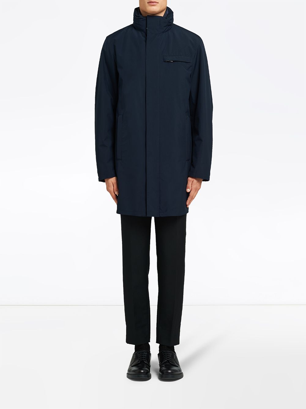 Prada raincoat mens sale