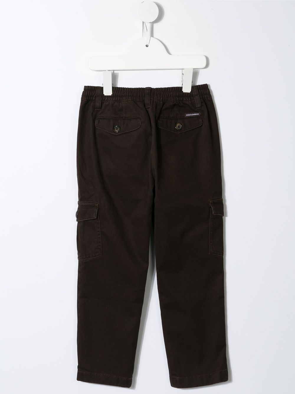 Shop Dolce & Gabbana Cargo Style Trousers In Brown