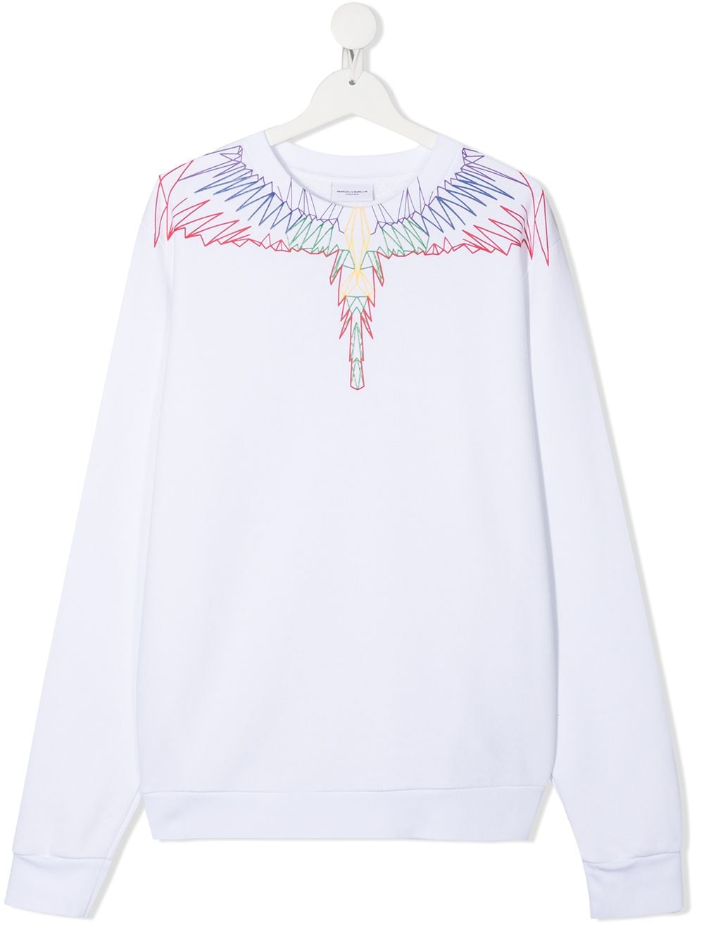 фото Marcelo burlon county of milan kids толстовка с принтом wings