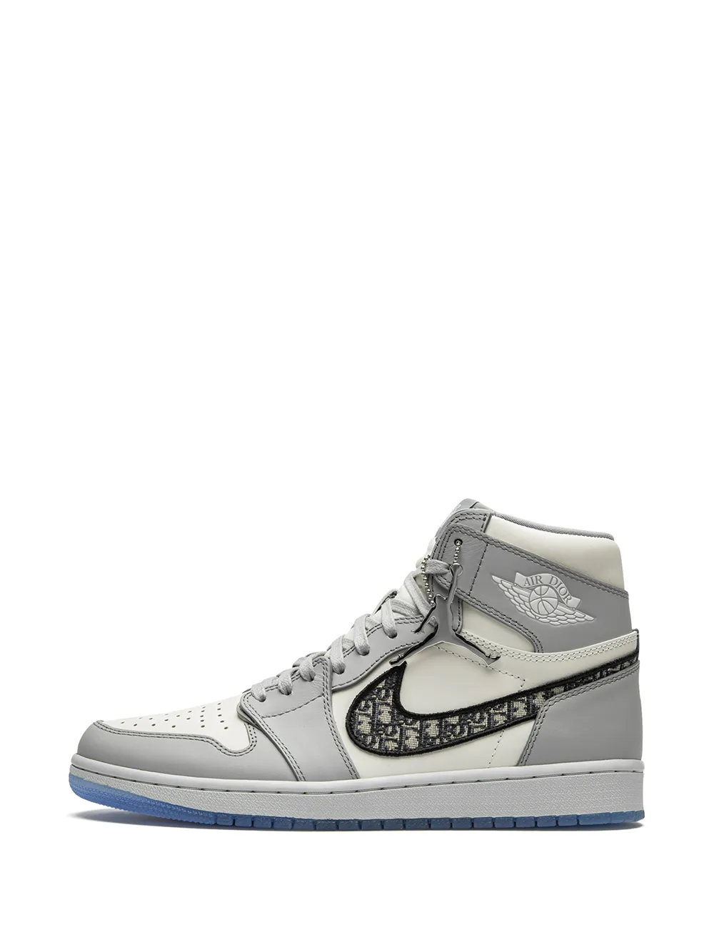 Shop Jordan X Dior Air  1 Retro High Sneakers In White