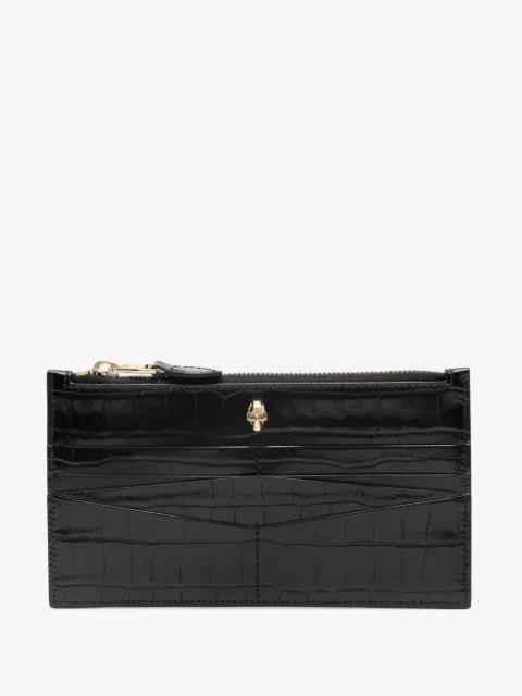 Alexander McQueen Pasjeshouder met studs en doodskop