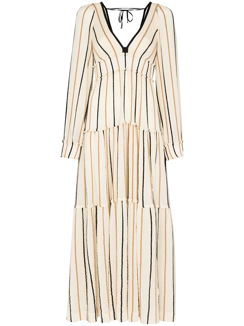 Three Graces платье макси Theadora в полоску