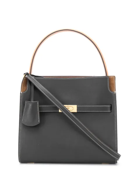 Tory Burch bolsa de hombro Lee Radziwilli Double pequeña