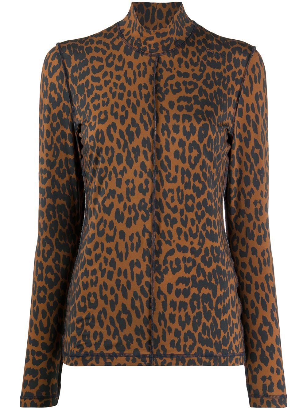 ganni leopard sweater