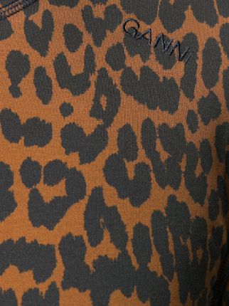 leopard print stretch top展示图