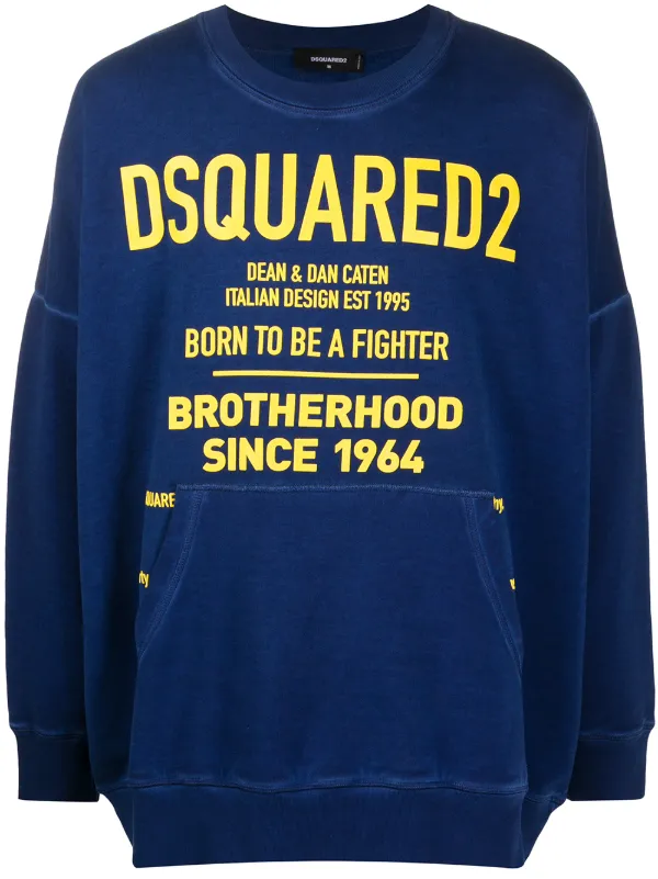dsquared2 blue sweatshirt