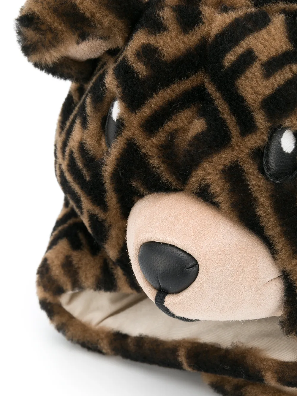 Fendi Kids Hoed met FF logo - Bruin