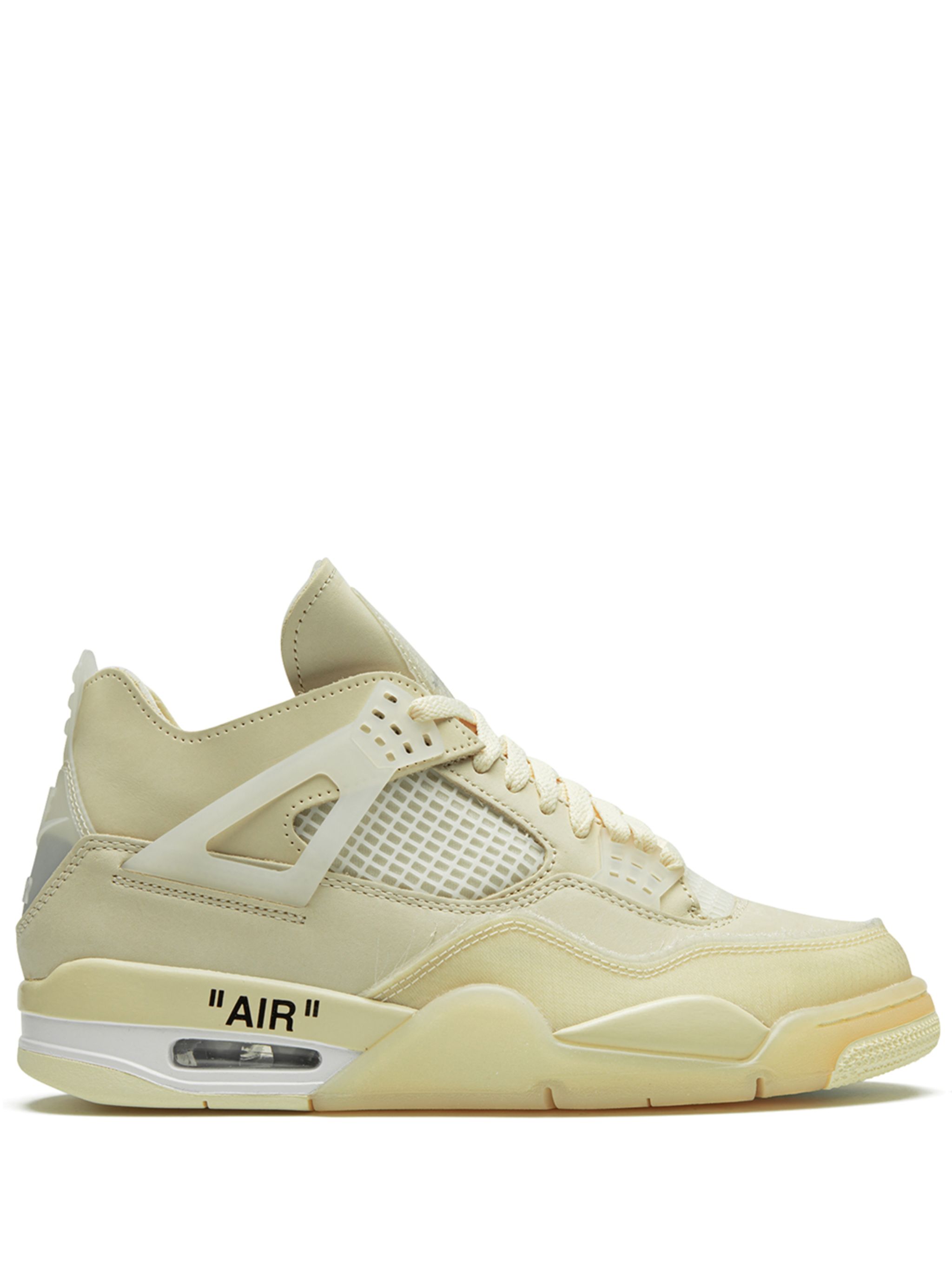 Jordan
x Off-White Air Jordan 4 Sail Mid-Top Sneakers