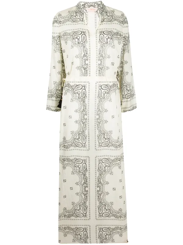 tory burch printed cotton dress