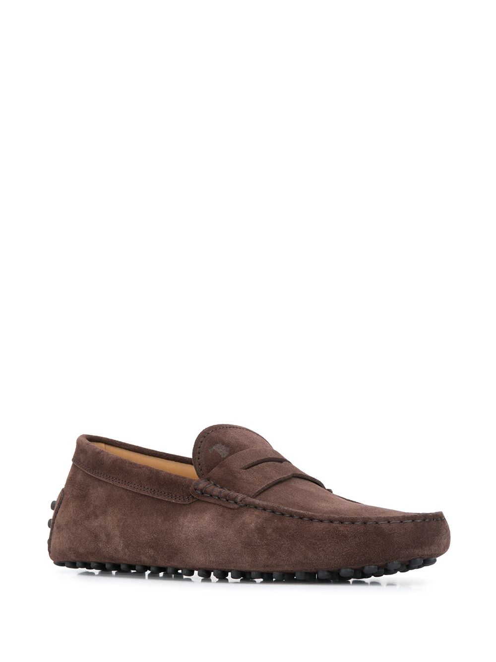 Shop Tod's Gommino Driving Loafers In Brown