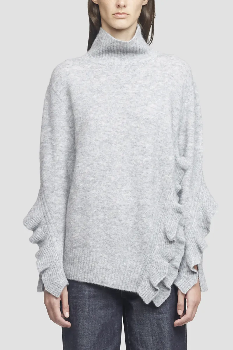 Cropped Ruffle Trim Sweater | 3.1 