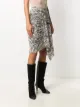 Isabel Marant تنورة غير متساوية الطول بطبعة حمار وحشي