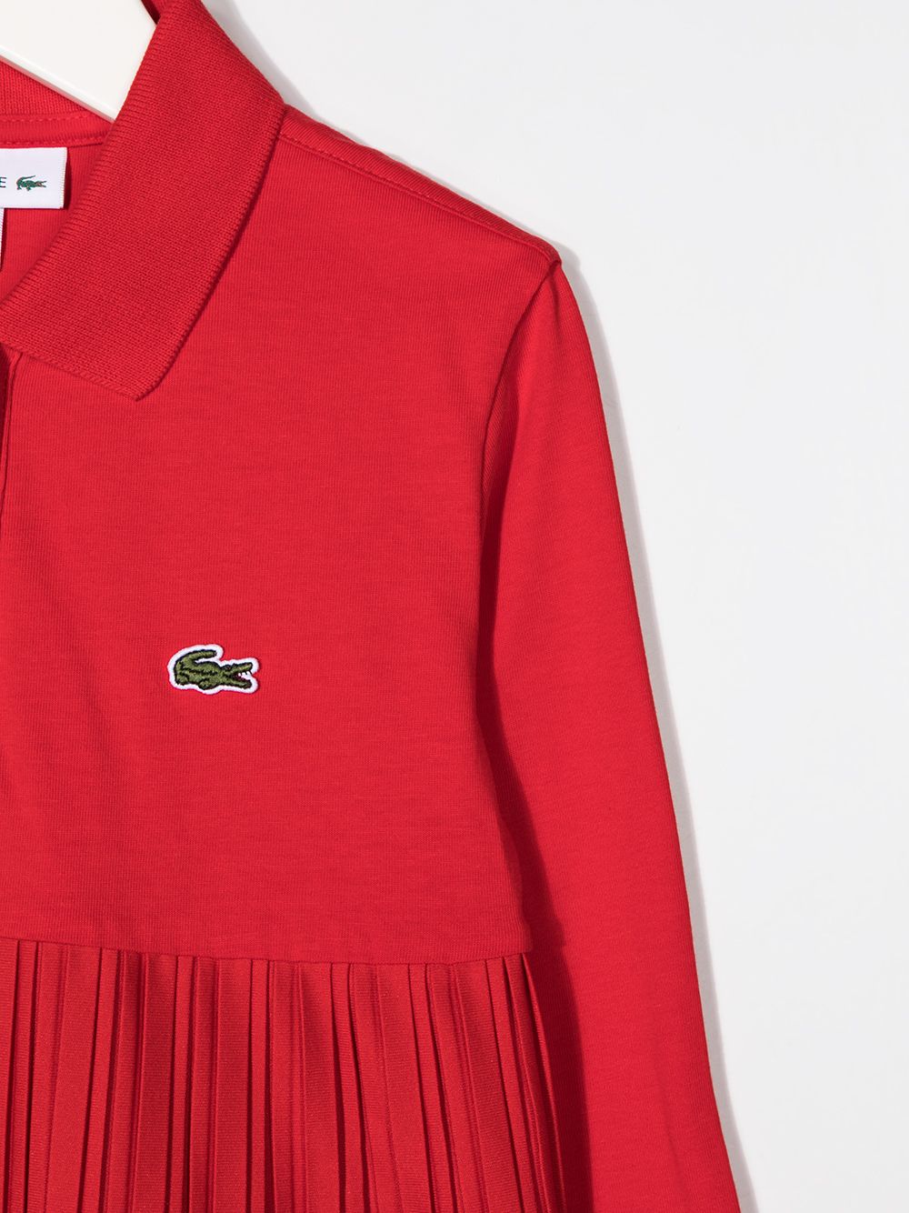 фото Lacoste kids рубашка с вышитым логотипом