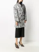 Givenchy double-breasted floral jacquard coat