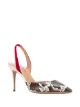 Image 2 of Aquazzura snakeskin effect slingback pumps