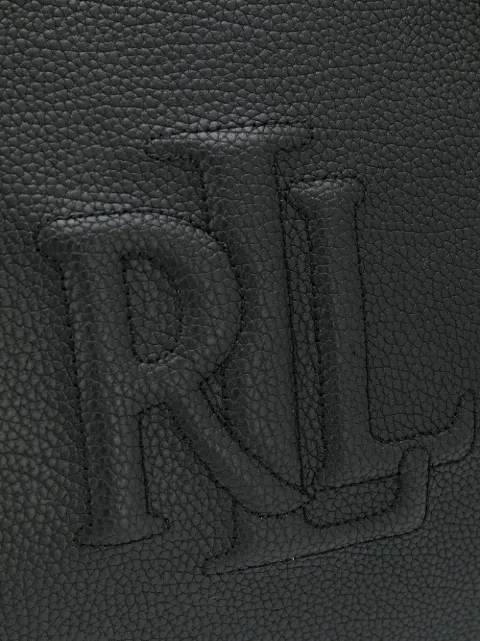 ralph lauren leather embossed hayward satchel bag