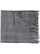 Image 1 of Dolce & Gabbana wool check scarf with logo