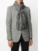 Image 2 of Dolce & Gabbana wool check scarf with logo