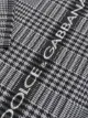Dolce & Gabbana wool check scarf with logo