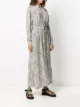 Kenzo leopard print belted shirt dress
