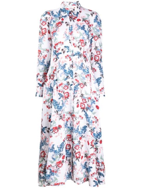 Erdem Josianne Bird Blossom Dress - Farfetch