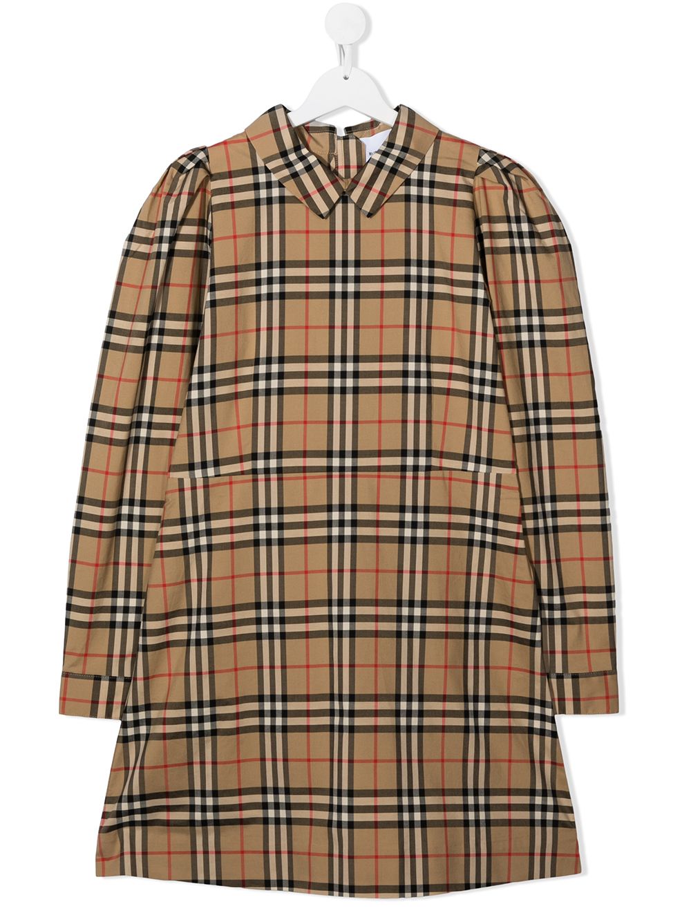 фото Burberry kids платье миди в клетку vintage check