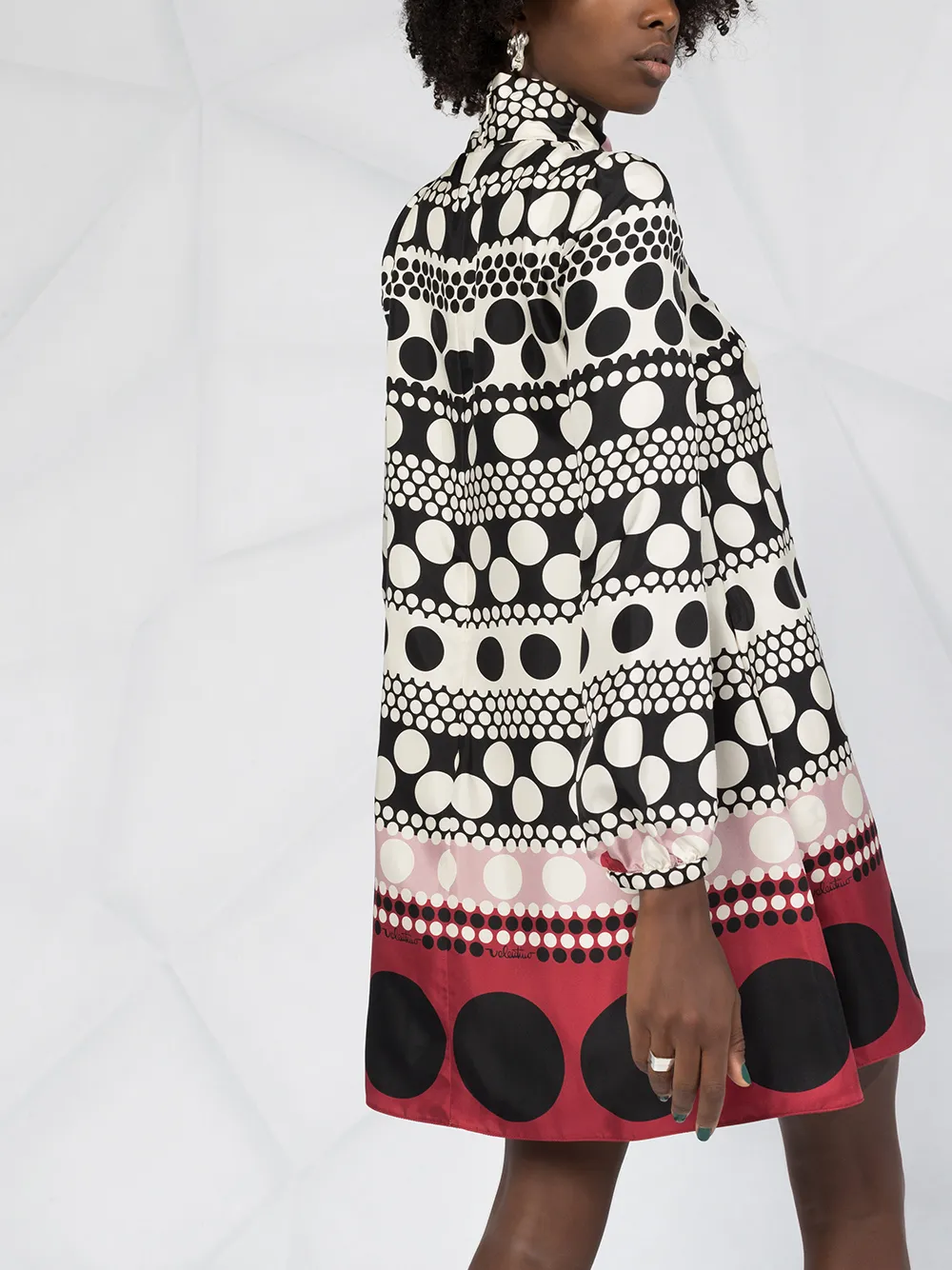 Valentino Garavani Jurk met stippen Beige