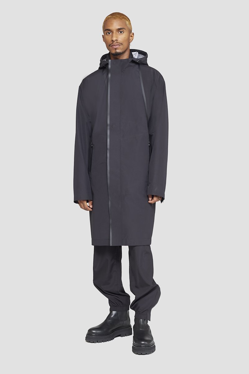 The Essential Parka-black #0 The Essential Parka, Black Essential hooded parka coat from 3.1 PHILLIP LIM featuring water-resistant, wind-resistant, classic hood, long sleeves, concealed front fastening, two side zip-fastening pockets and straight hem.- 0