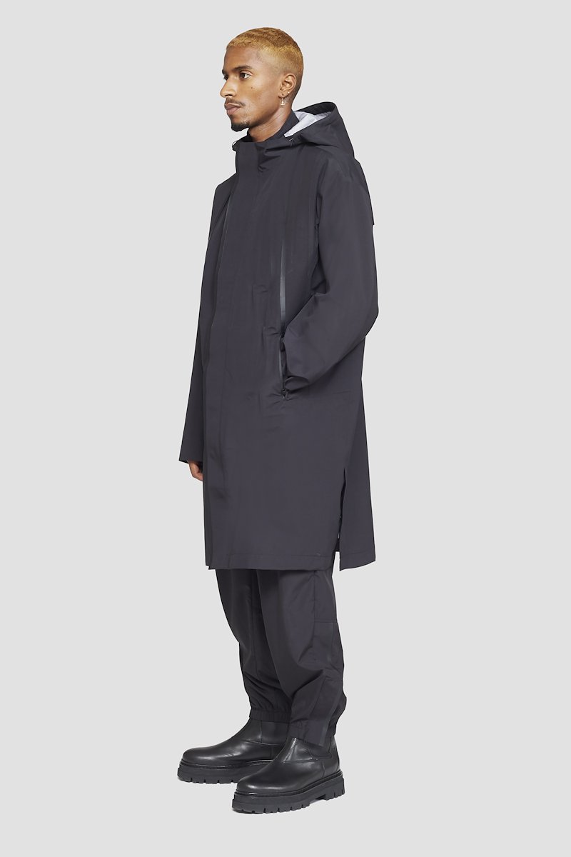 The Essential Parka-black #1 The Essential Parka, Black Essential hooded parka coat from 3.1 PHILLIP LIM featuring water-resistant, wind-resistant, classic hood, long sleeves, concealed front fastening, two side zip-fastening pockets and straight hem.- 1